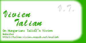 vivien talian business card